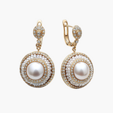 Gold Cluster Earrings